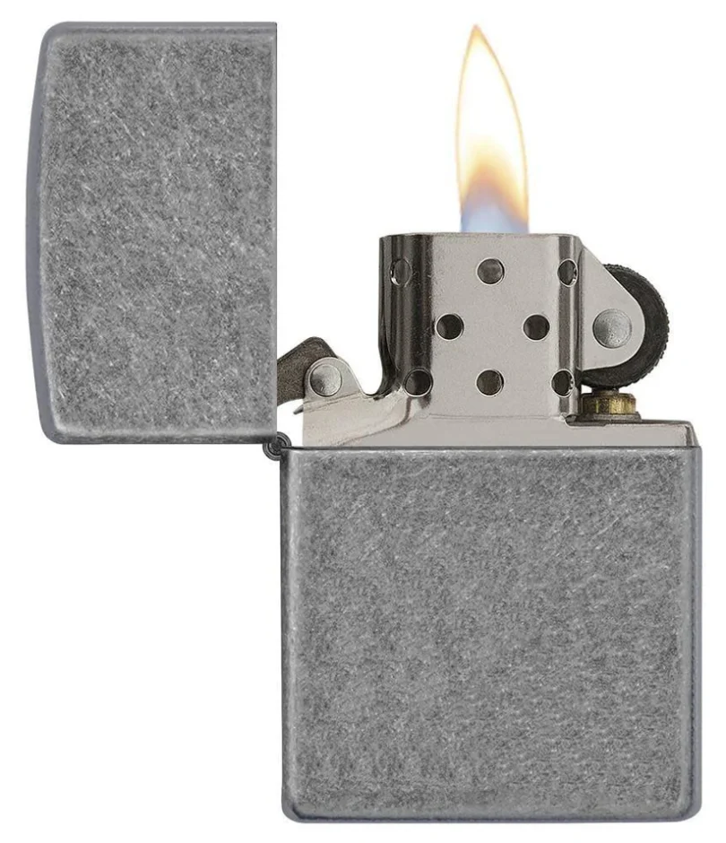 ZIPPO U.S.A. upaljač Classic Antique Silver Plate - Slika 3