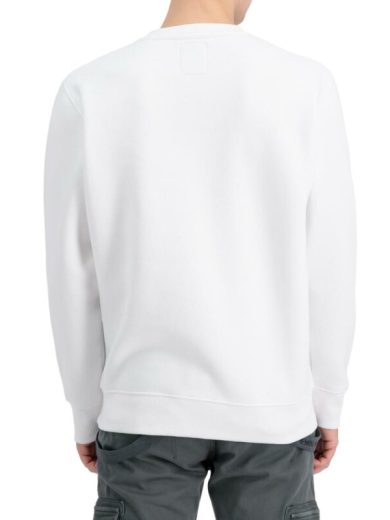 Sweater, ALPHA Basic Rubber - white - Slika 2