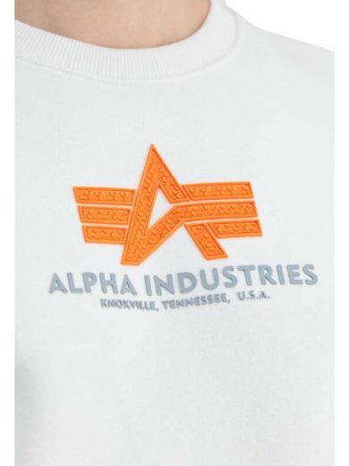 Sweater, ALPHA Basic Rubber - white - Slika 3