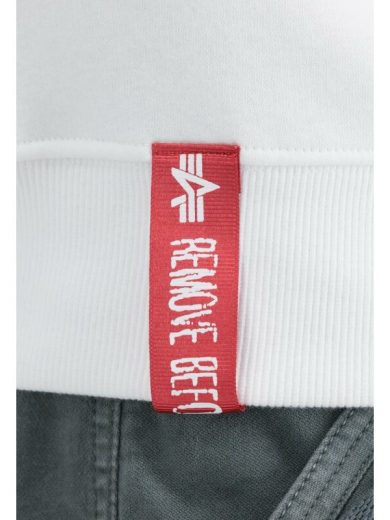 Sweater, ALPHA Basic Rubber - white - Slika 4